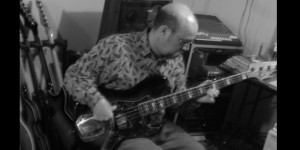 steven recording bass track